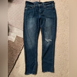 Stylish Distressed Blue Jeans